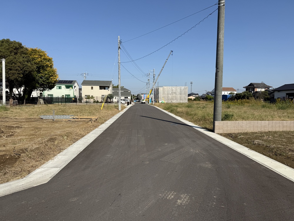 富合町 大町分譲地 第三期 全13区画　南側より